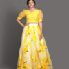 Mokara Yellow Skirt and Top set - Image 3