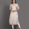 Beige Bloom Kurti