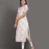 Beige Bloom Kurti - Image 3