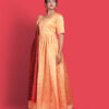 Orange Morooccan Anarkali Dress - Image 3
