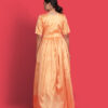 Orange Morooccan Anarkali Dress - Image 4