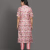 Orchid Pink Leaf  KURTI set - Image 4